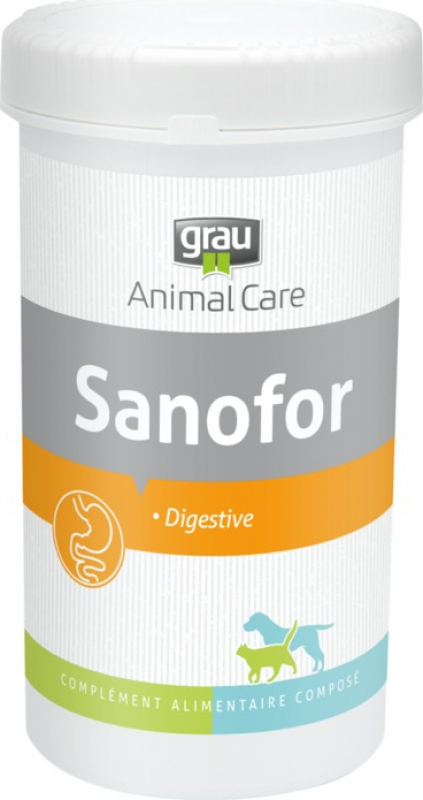 GRAU SANOFOR behandelt Verdauungsstörungen bei Hunden und Katzen