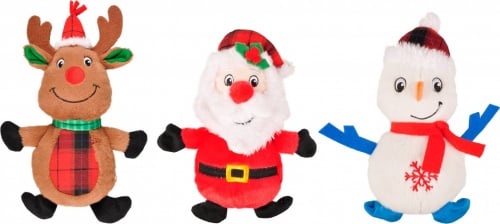 Peluche de Noël des marionnettes Santa Renne Bonhomme de neige 