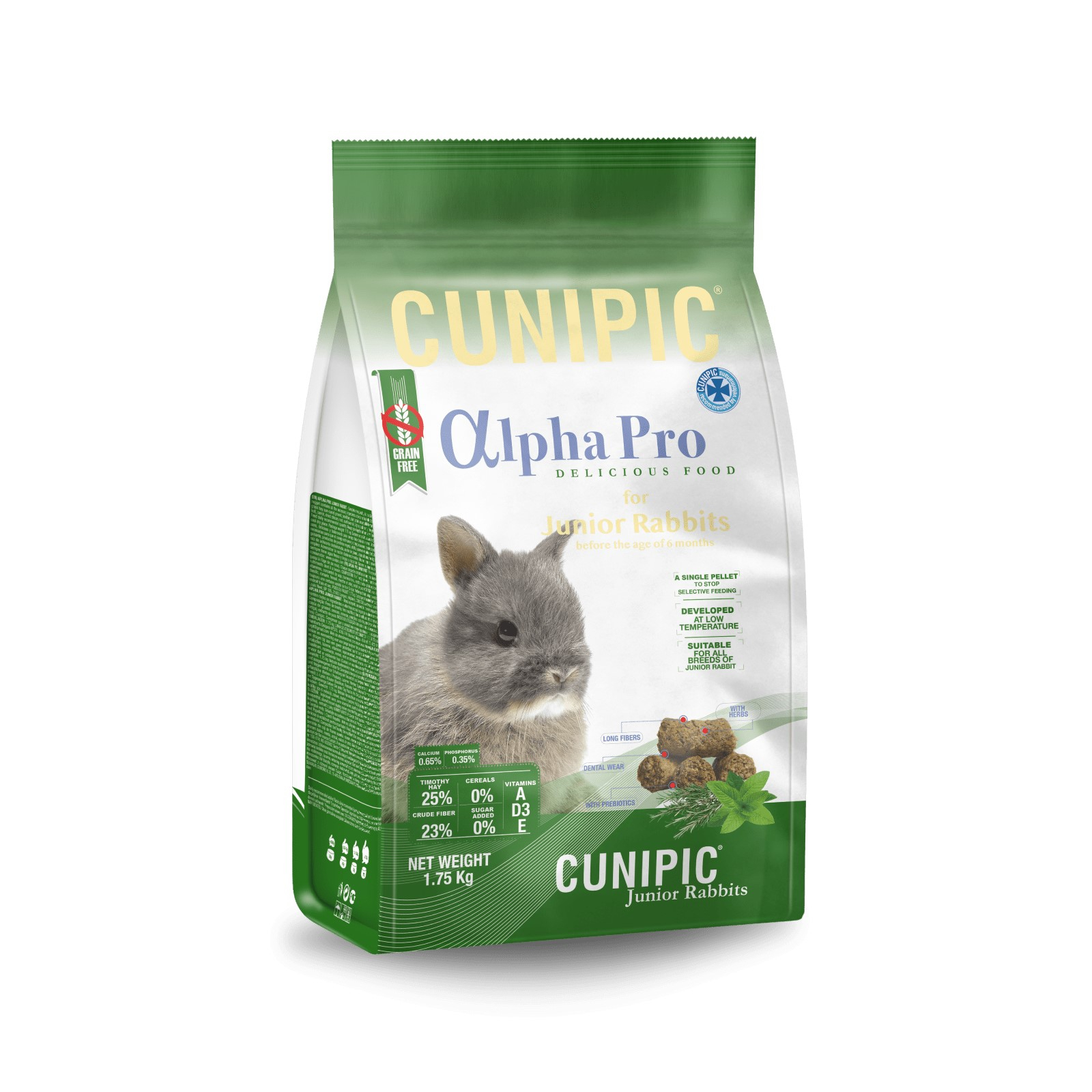 Cunipic Alpha Pro Complete Junior Rabbit para coelho júnior