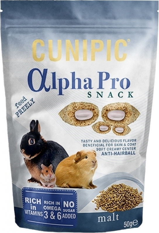 Cunipic Alpha Pro Snack golosinas para conejos y roedores