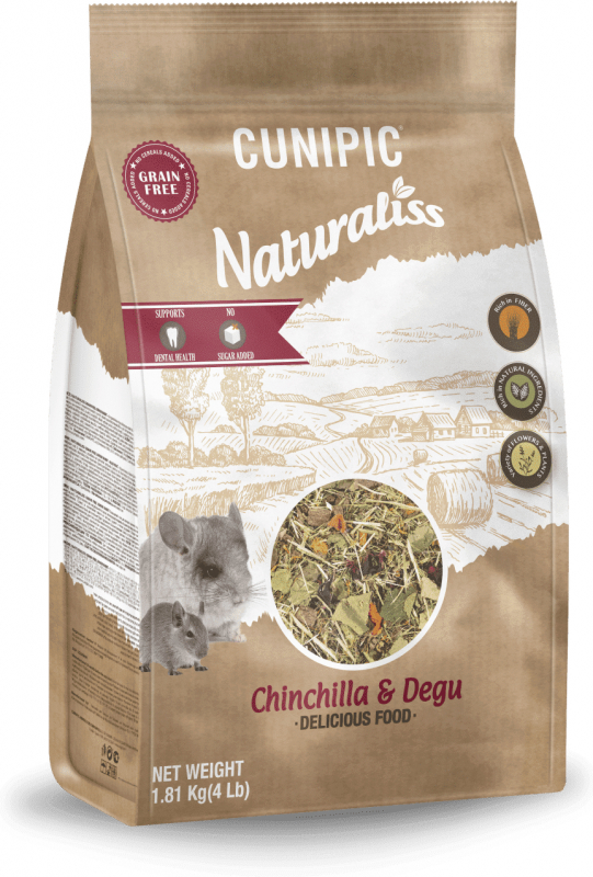 Cunipic Naturaliss - Alimento completo para chinchila e octodon