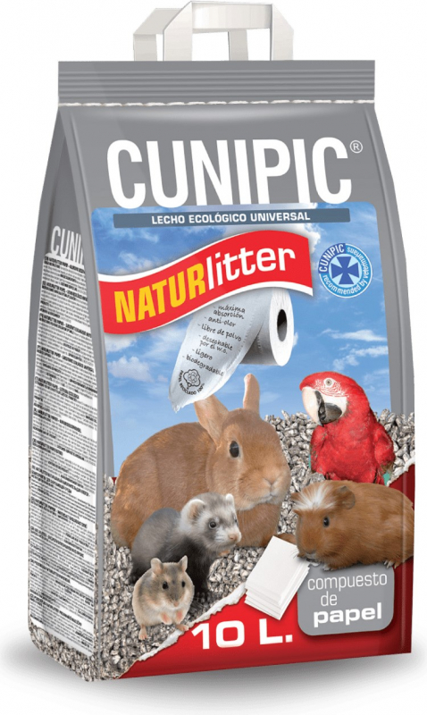Cunipic Naturlitter Papier Litière pour petits animaux et lapins