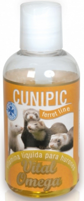Cunipic Oméga Vital Vitamines liquides vitalité et pelage doux pour furets