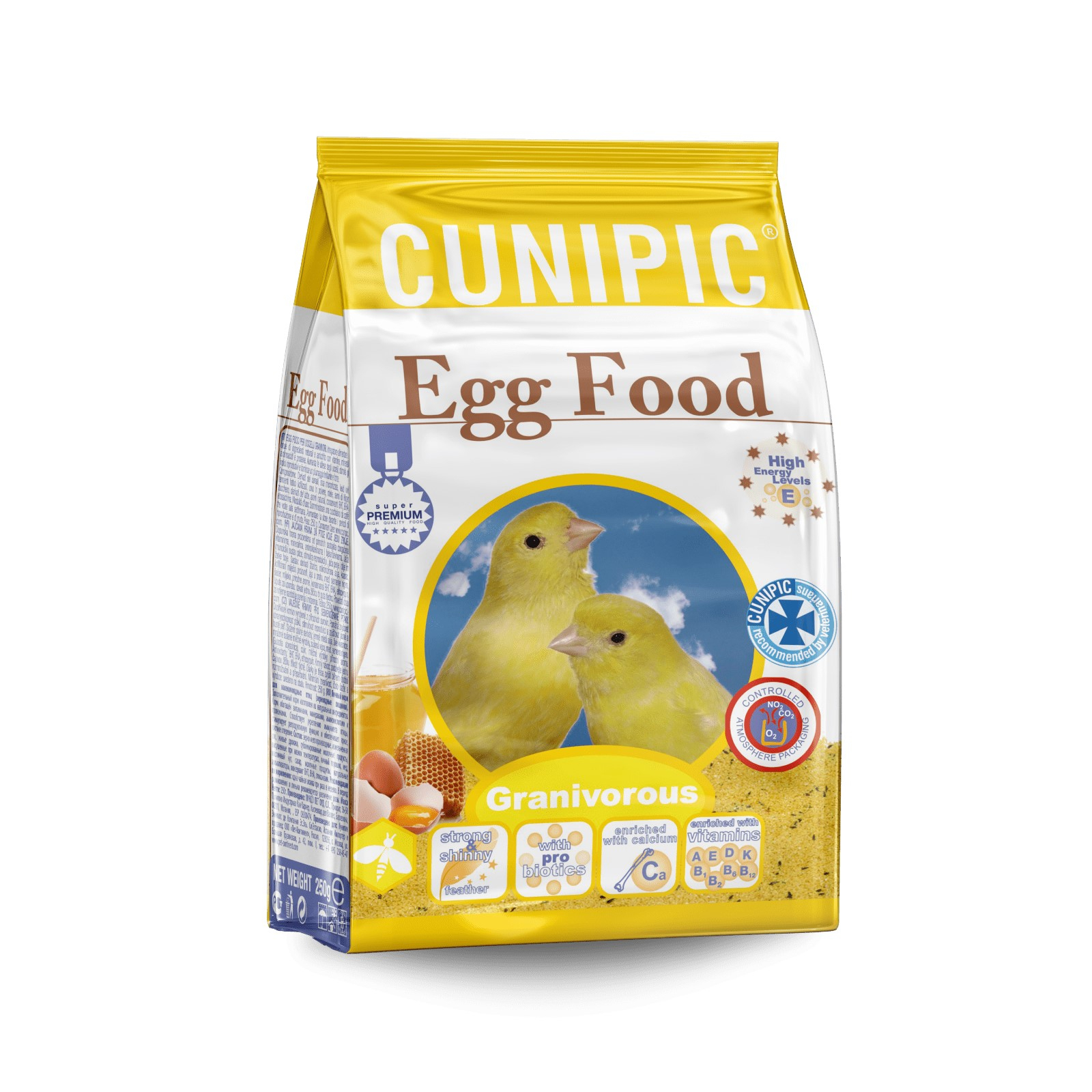 Patê fortificante Cunipic Premium para aves granívoras