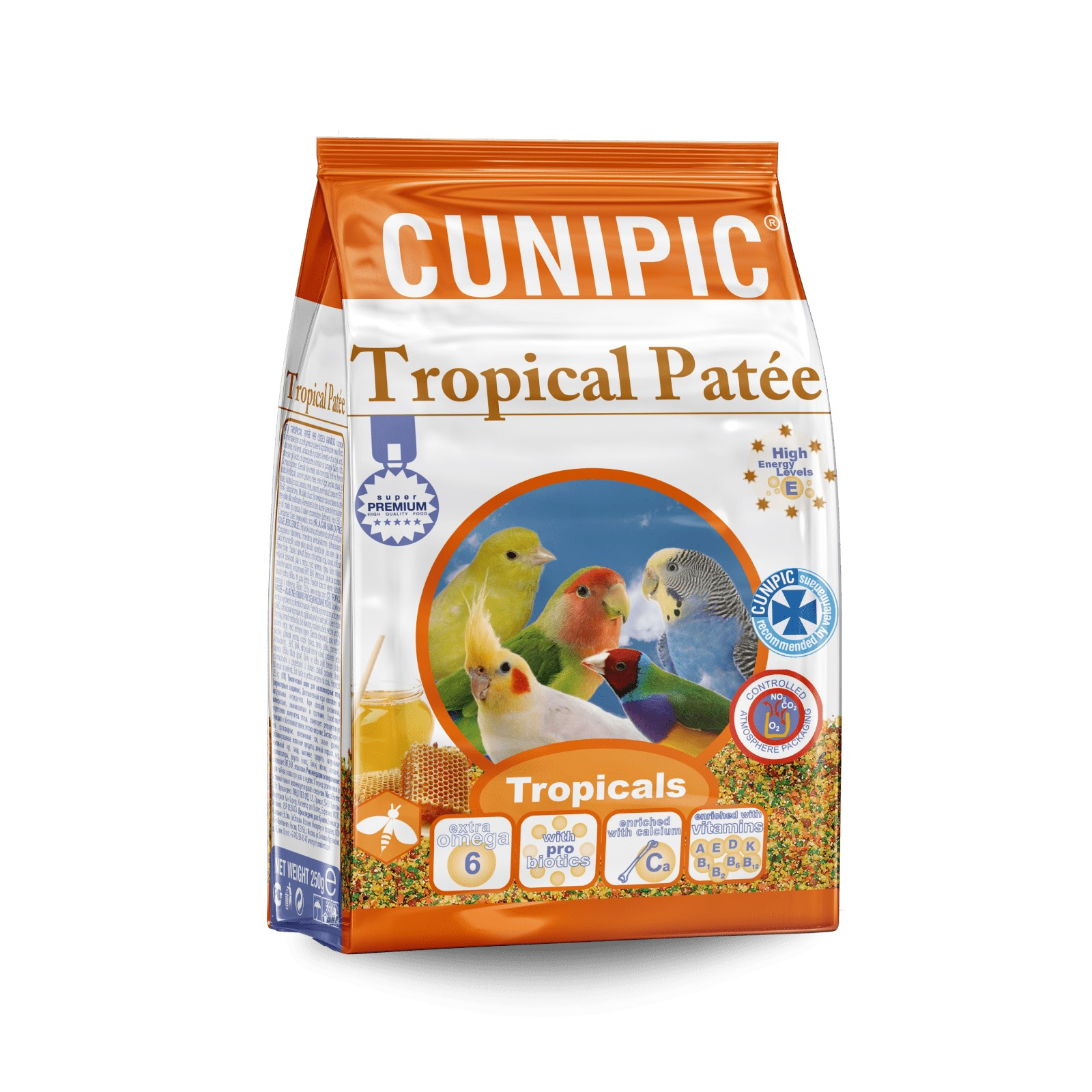 Cunipic Premium Tropical Patee voor tropische vogels