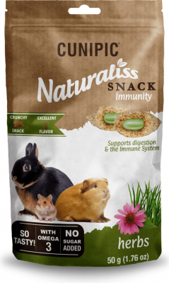 Cunipic Naturaliss Snack Immunity golosinas para conejos