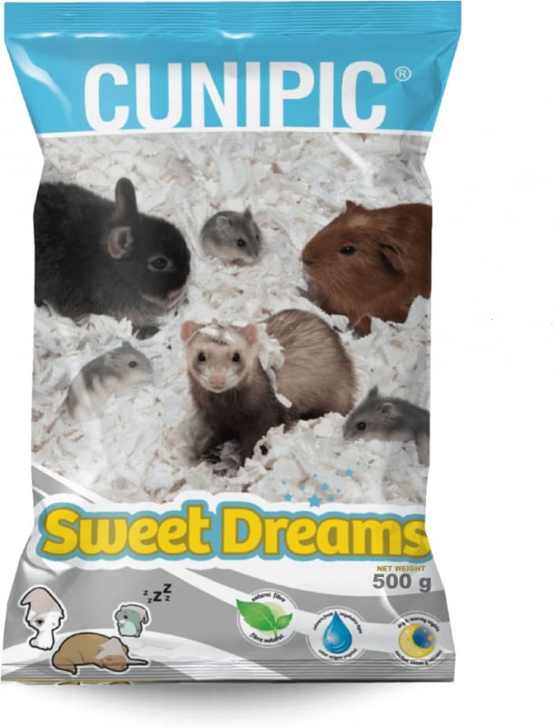 Cunipic Sweet Dreams papier Lit pour petits animaux en papier pressé