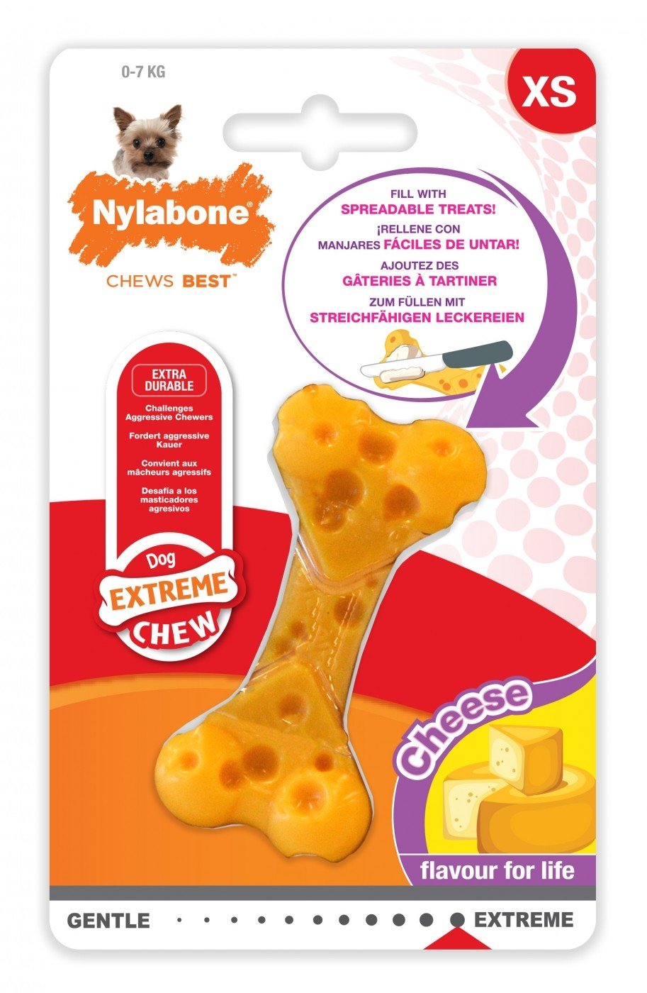 Giocattolo da masticare Nylabone gusto formaggio