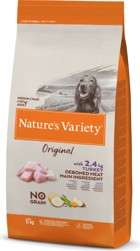 NATURE'S VARIETY Original mit Pute für erwachsene Hunde Medium / Maxi