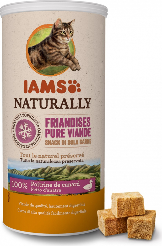IAMS Naturally friandises pour chat adulte 100% viande sans céréales
