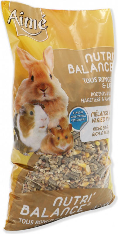 Aimé Nutri'Balance Ração Completa para para roedores e coelhos - 1 kg