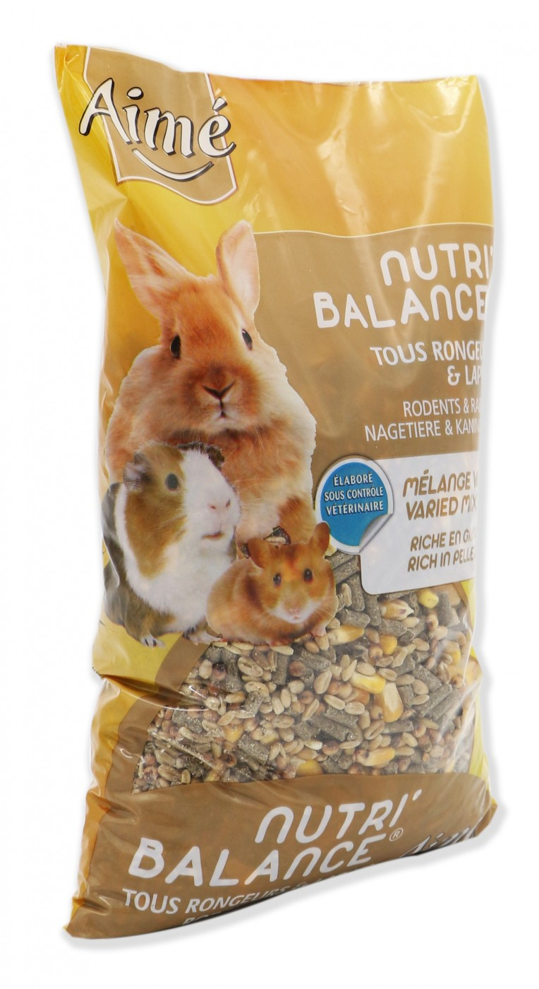 Aimé Nutri'Balance Alleinfuttermittel für Nagetiere und Kaninchen