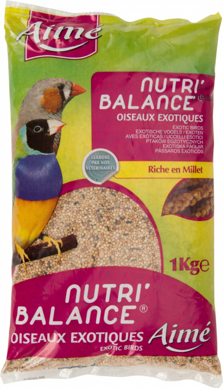 Aimé Nutri'Balance Aliment Complet pour Oiseaux Exotiques