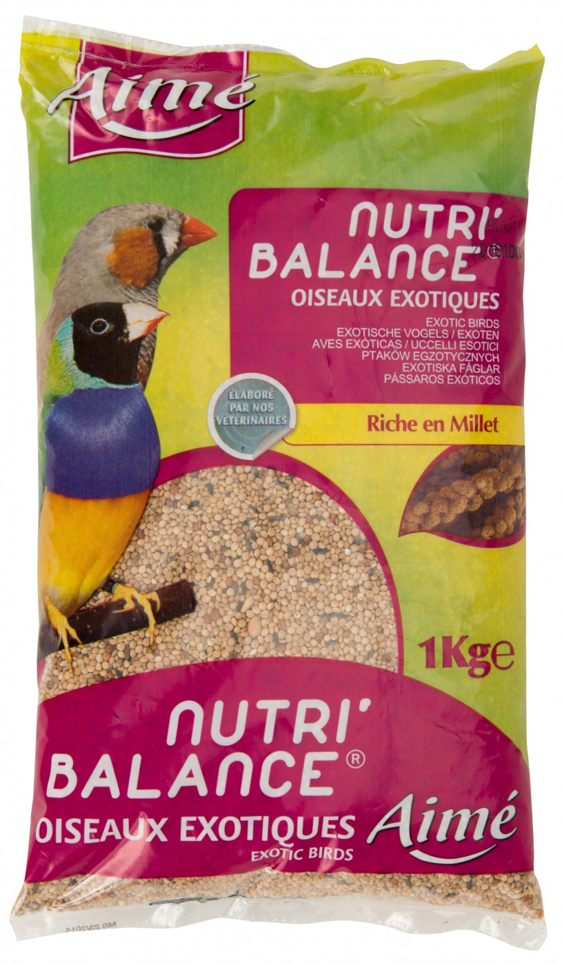 Aimé Nutri'Balance Aliment Complet pour Oiseaux Exotiques