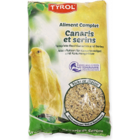 TYROL Nourriture Complète pour Canaris et Serins, Mélange de graines Riche en Alpiste 1 KG