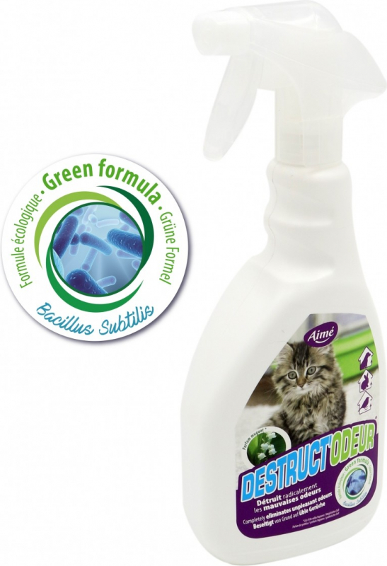 Spray anti-odeurs litière parfum muguet pour chat ou rongeur
