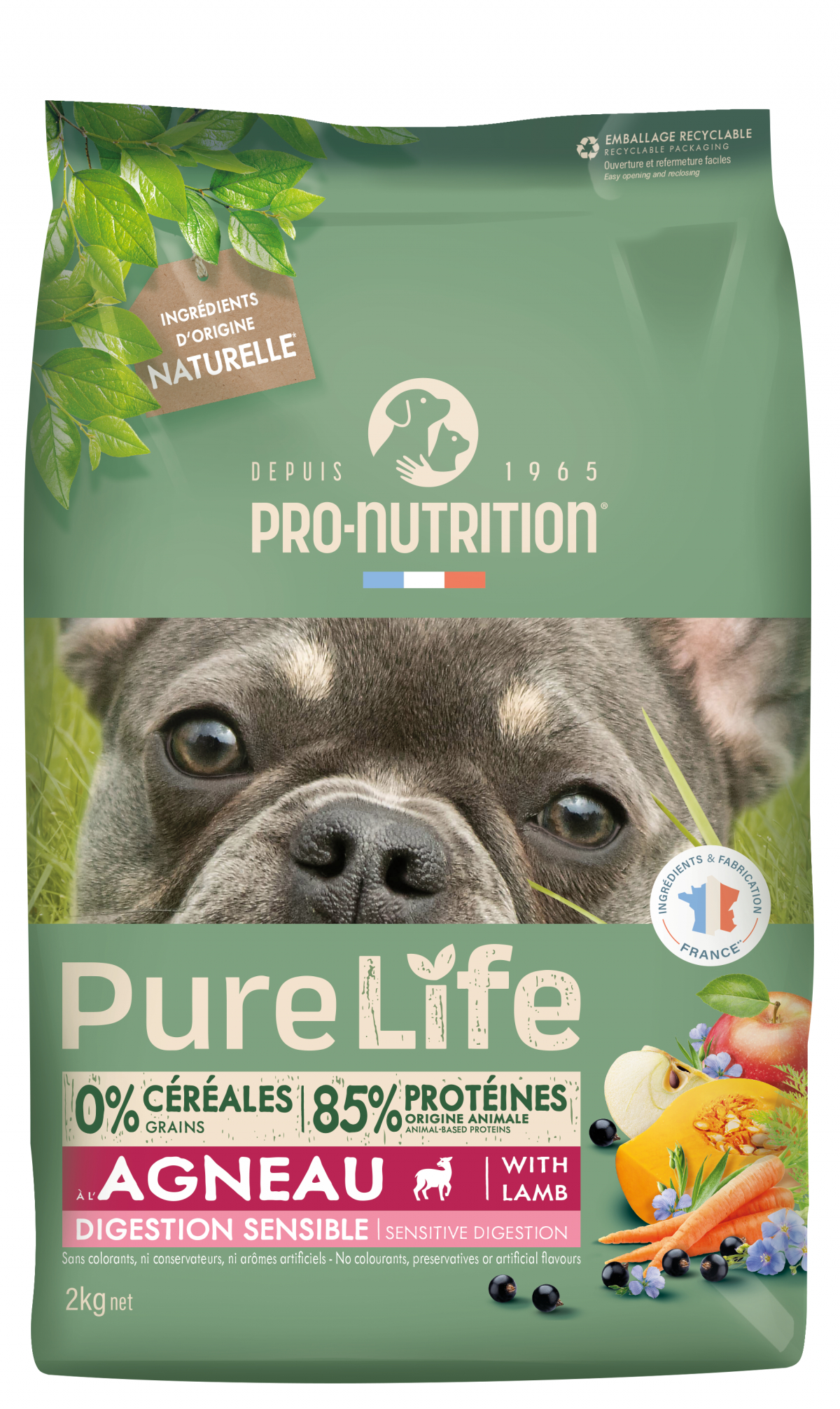 PRO-NUTRITION Pure Life Selection Agneau croquettes pour chien adulte