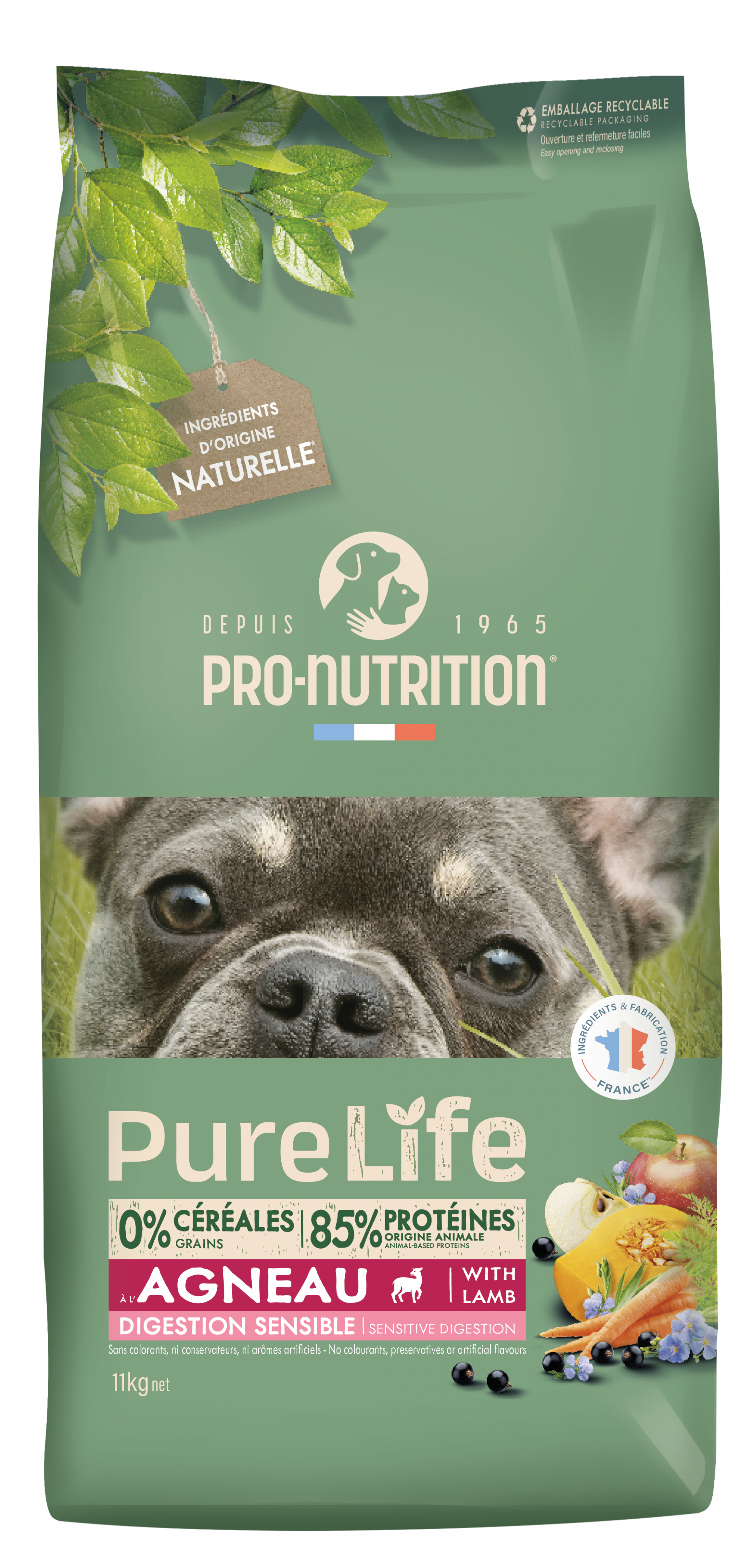 PRO-NUTRITION Pure Life Selection - Alimento seco de cordeiro para cão adulto