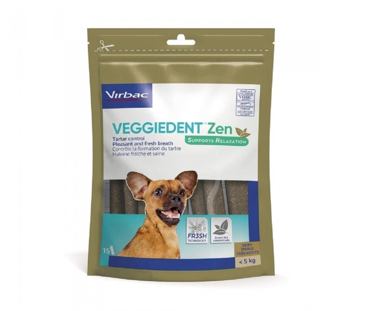 VIRBAC Veggiedent Zen lamelles à mâcher pour chien - Disponibles en plusieurs tailles