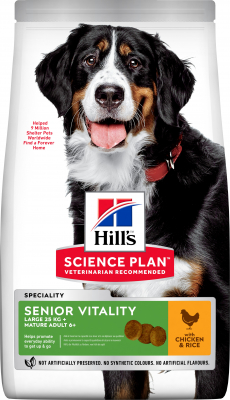 Hill's Science Plan Canine Mature Adult 6+ Senior Vitality, met kip
