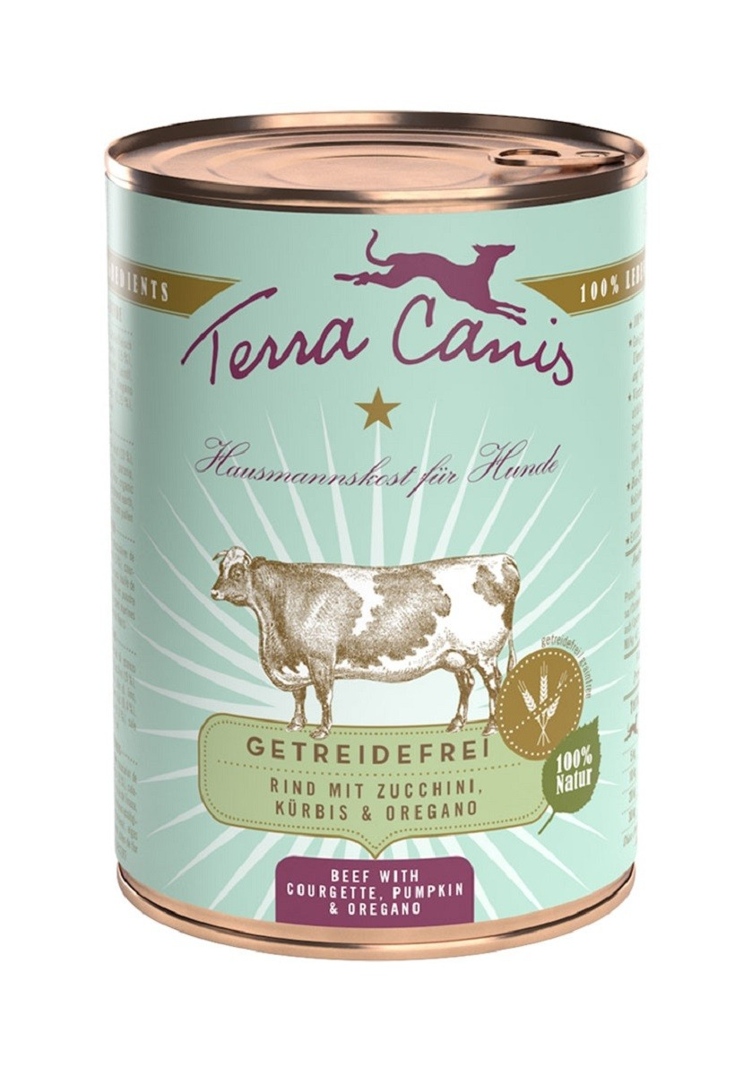 TERRA CANIS Grain Free Comida húmeda sin cereales para perros - 5 sabores diferentes