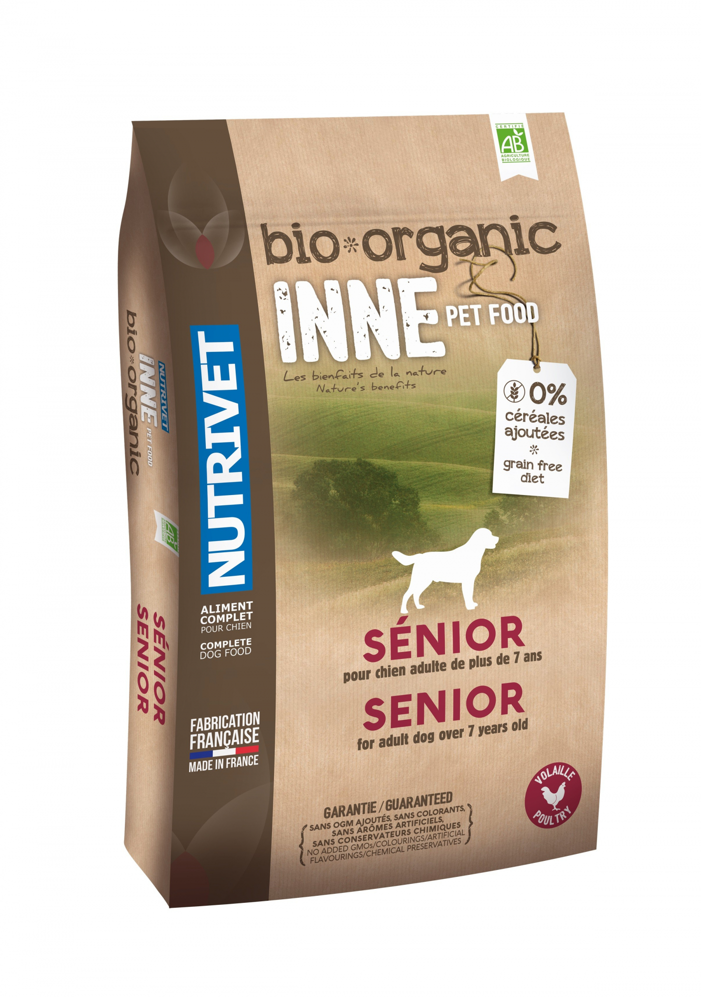 NUTRIVET Bio Organic Inne Senior Pienso ecológico para perros mayores
