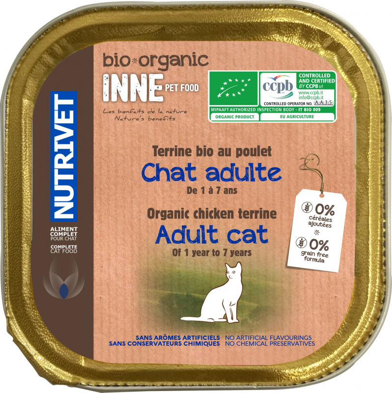 Nutrivet Inne Bio Terrine Chat Adulte