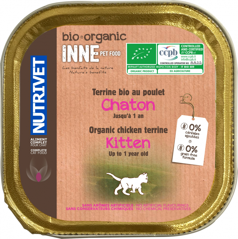 NUTRIVET INNE Bio Terrine pour chaton