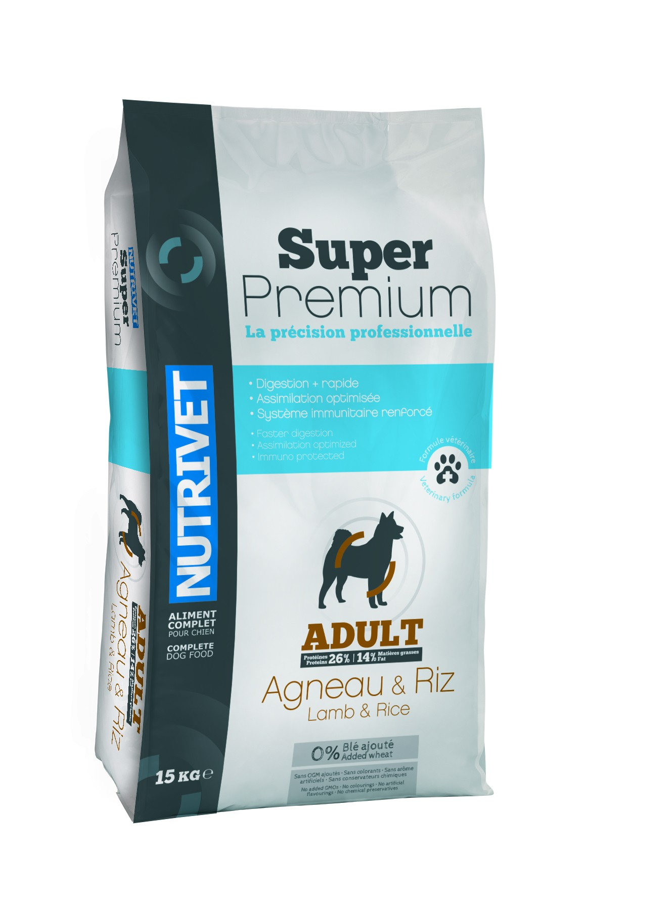 NUTRIVET Super Premium Adult Lamm & Reis für Hunde