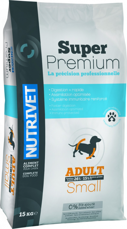 NUTRIVET Super Premium Volaille pour chien adulte de petite taille