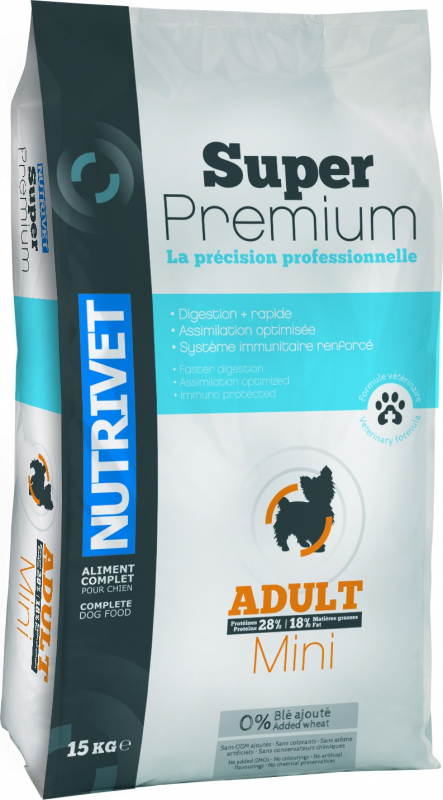 NUTRIVET Super Premium Volaille pour chien adulte de très petite taille