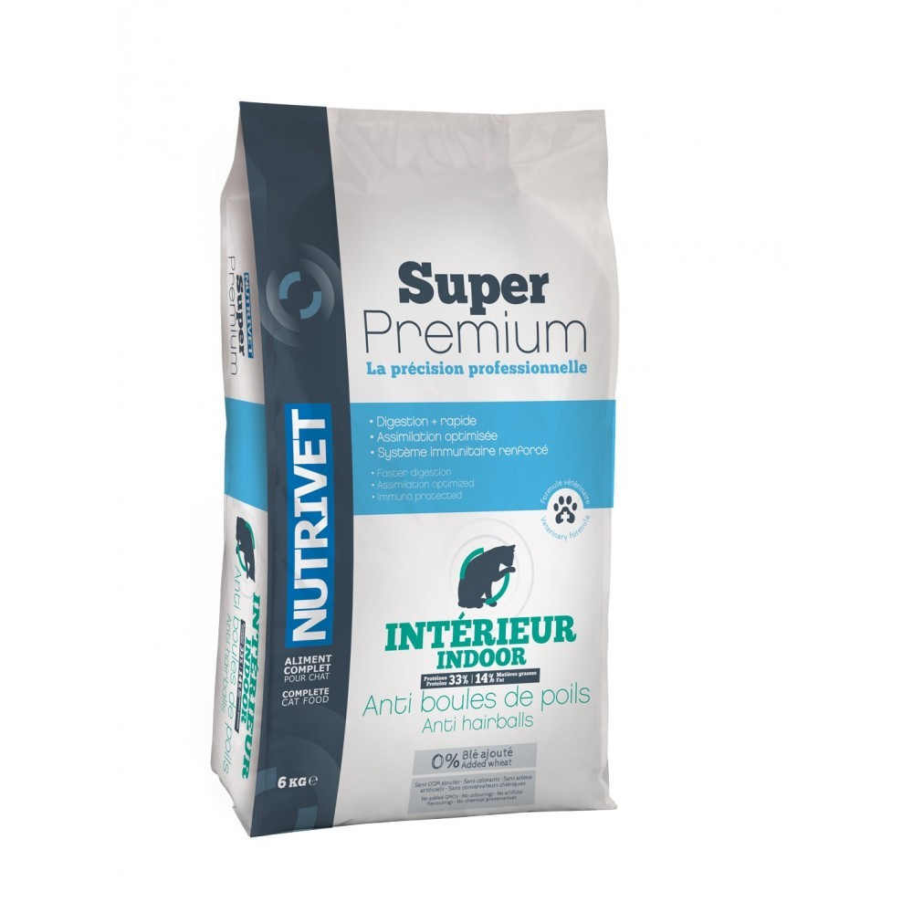 NUTRIVET Super Premium Ave Anti bolas de pelo para gato adulto