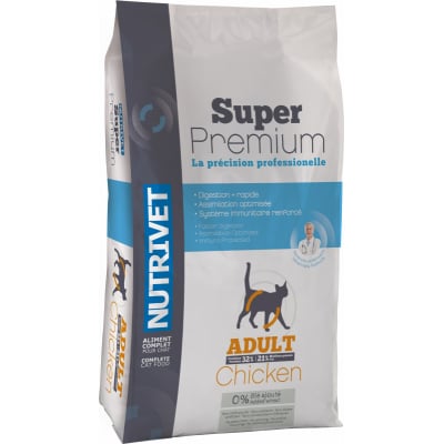 NUTRIVET Super Premium Adult mit Huhn für Katzen