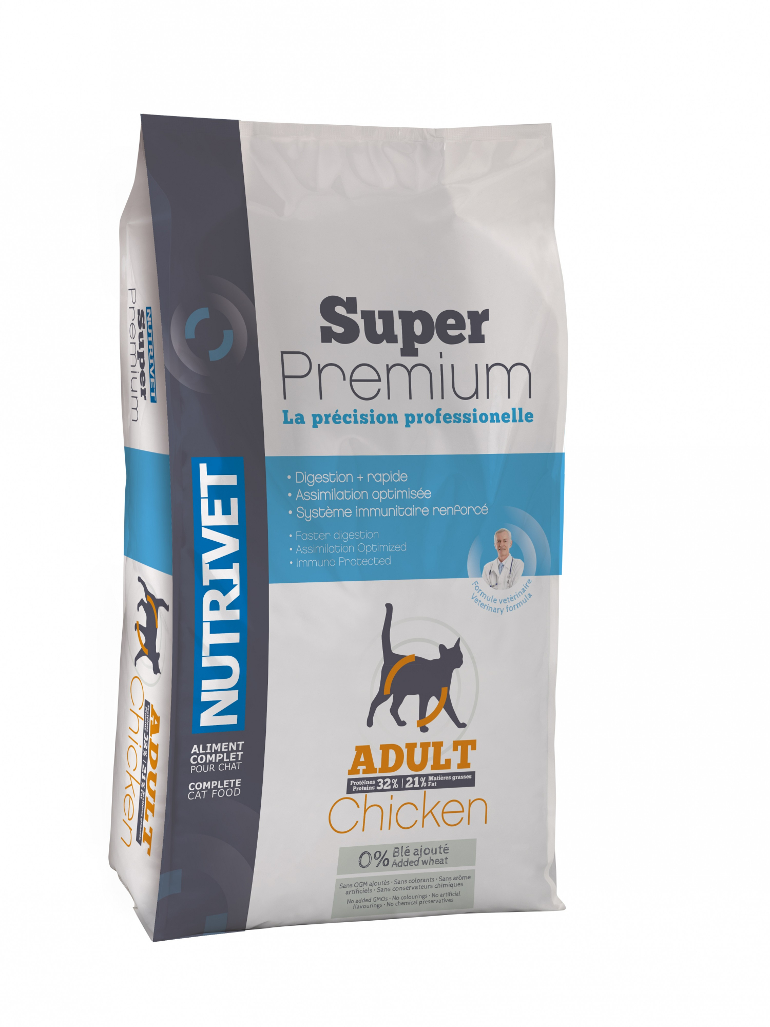 NUTRIVET Super Premium Adult mit Huhn für Katzen