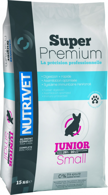 NUTRIVET Super Premium Ave para perro joven chien de tamaño pequeño