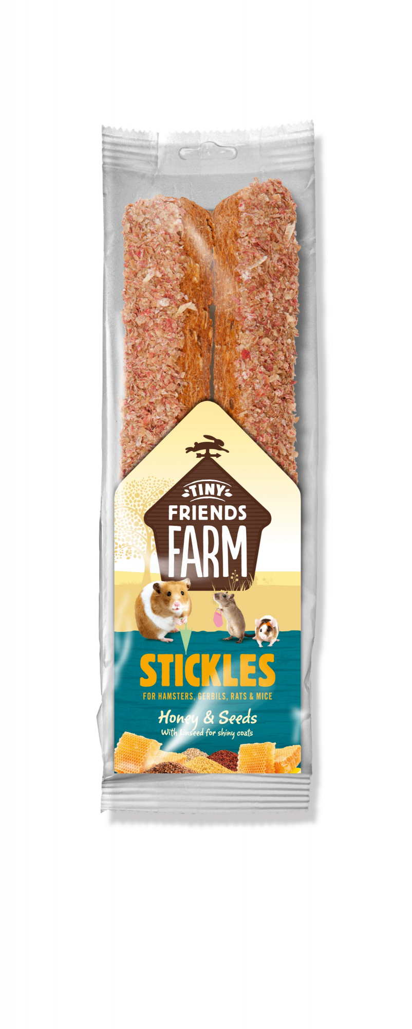 Snack TINY FRIENDS FARM Sticks mit Körnern und Honig