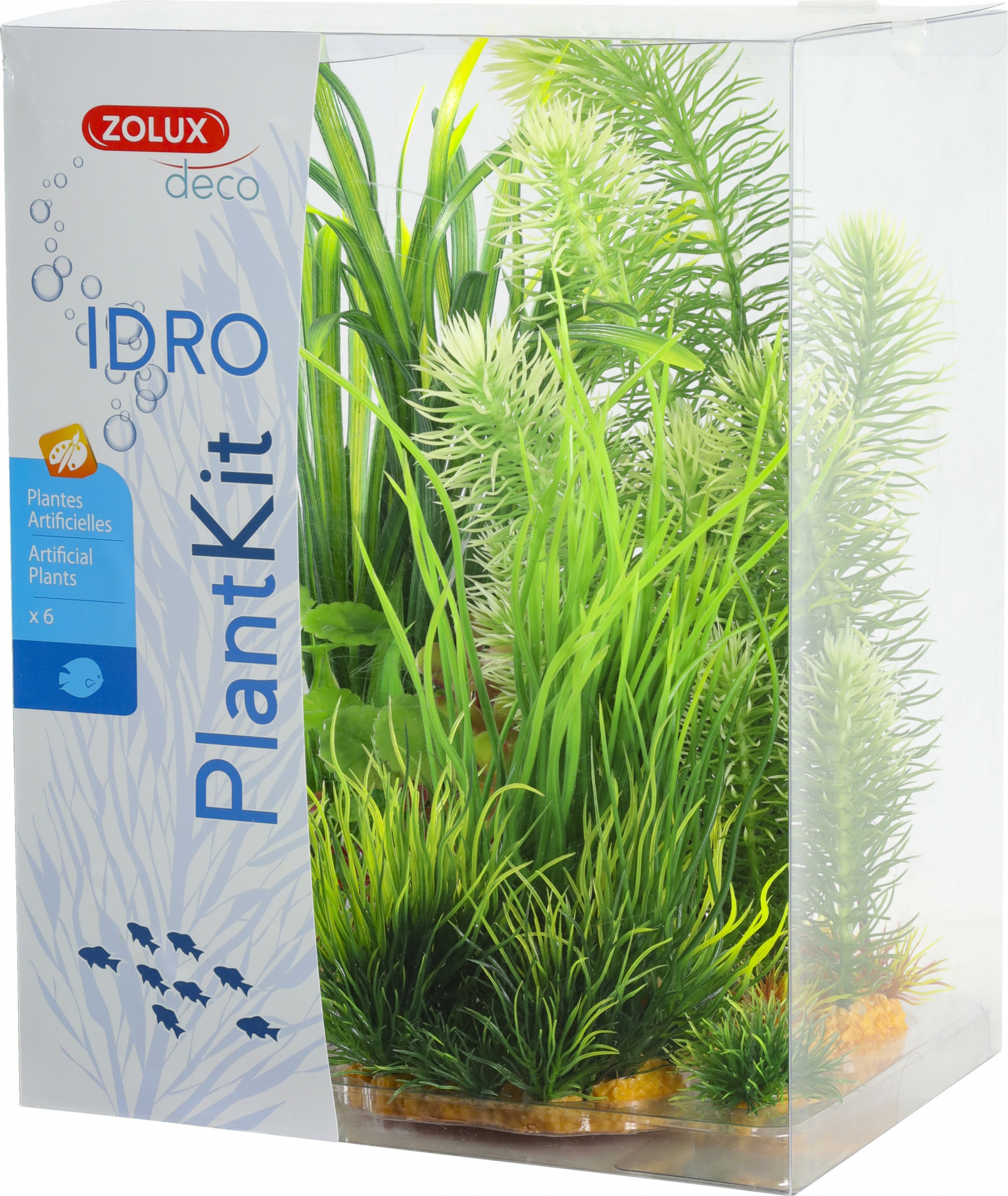 Sortido de 6 plantas artificiais Plantkit IDRO - N°3