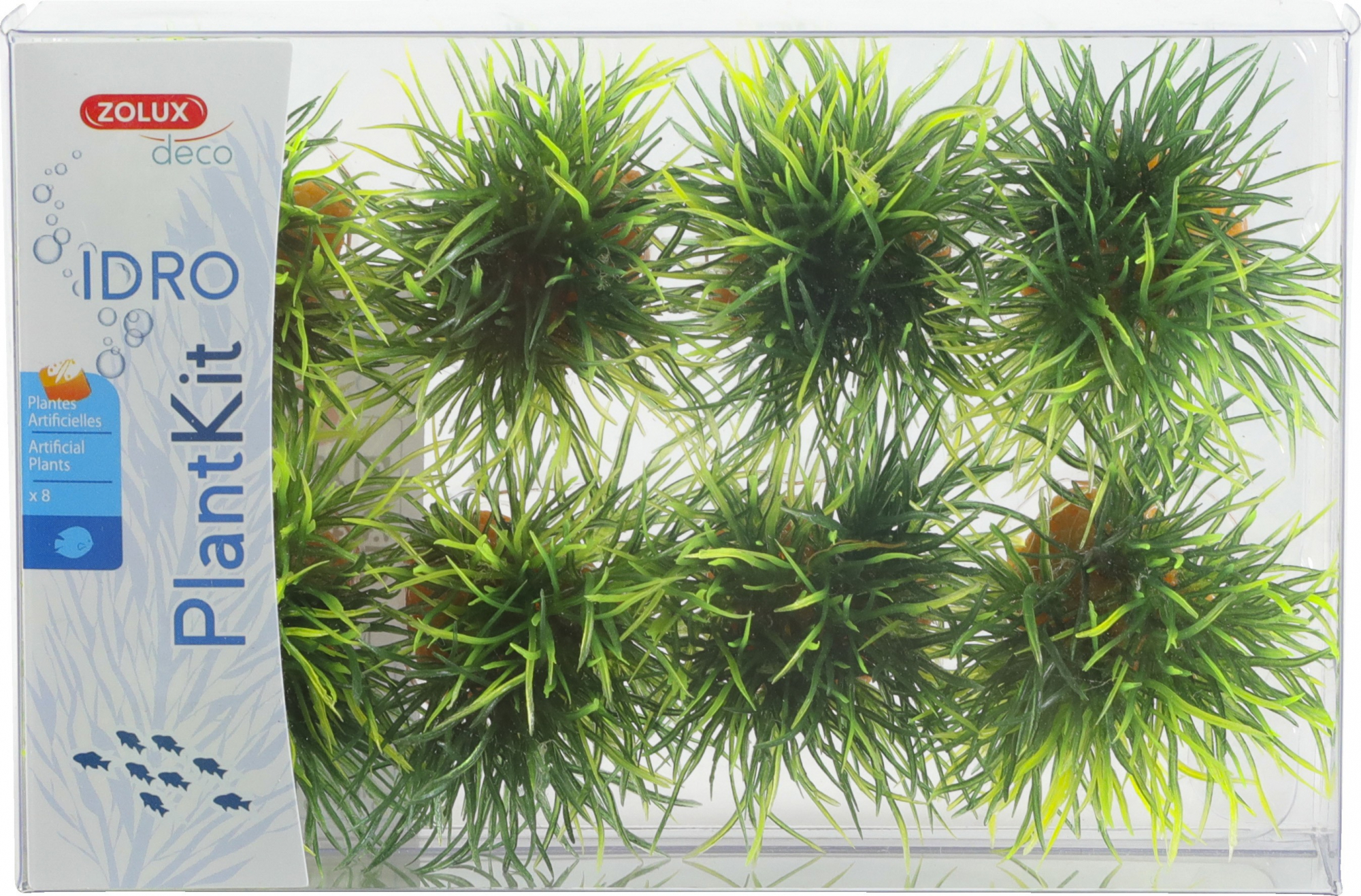 IDRO Pflanzenset -Sortiment von kleinen Kunstpflanzen - verschiedene Formate
