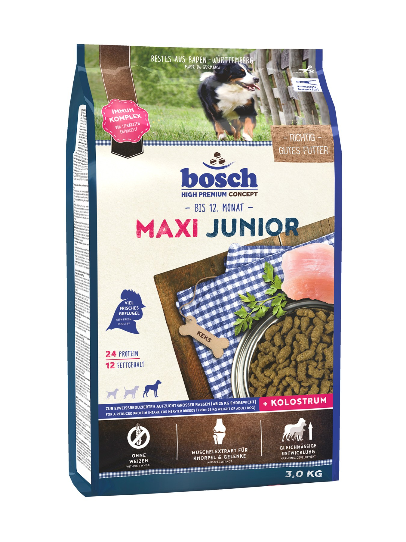 BOSCH Maxi Junior Geflügel für Welpen großer Größen