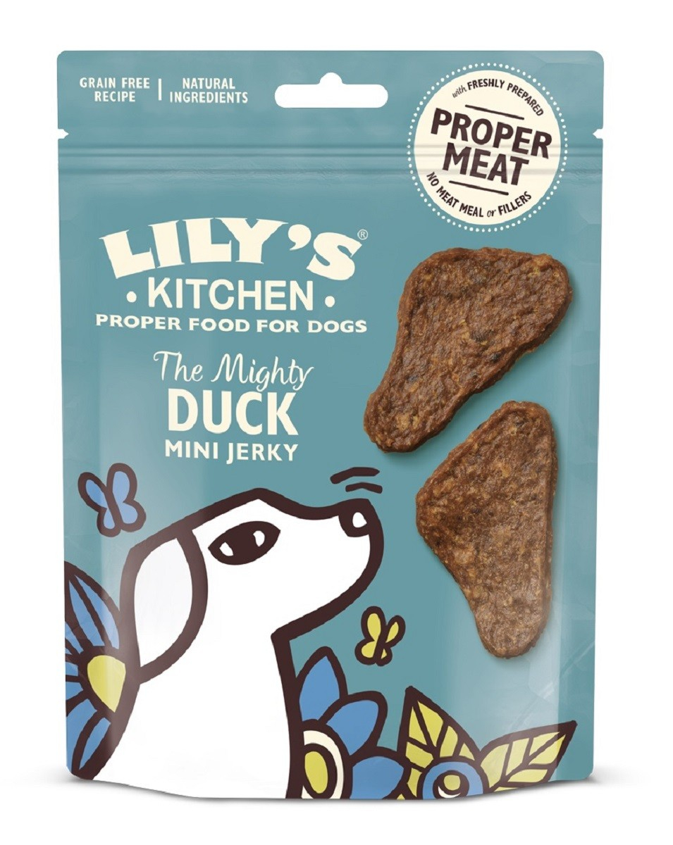 LILY'S KITCHEN Duck Mini Jerky Snacks de pato para perros