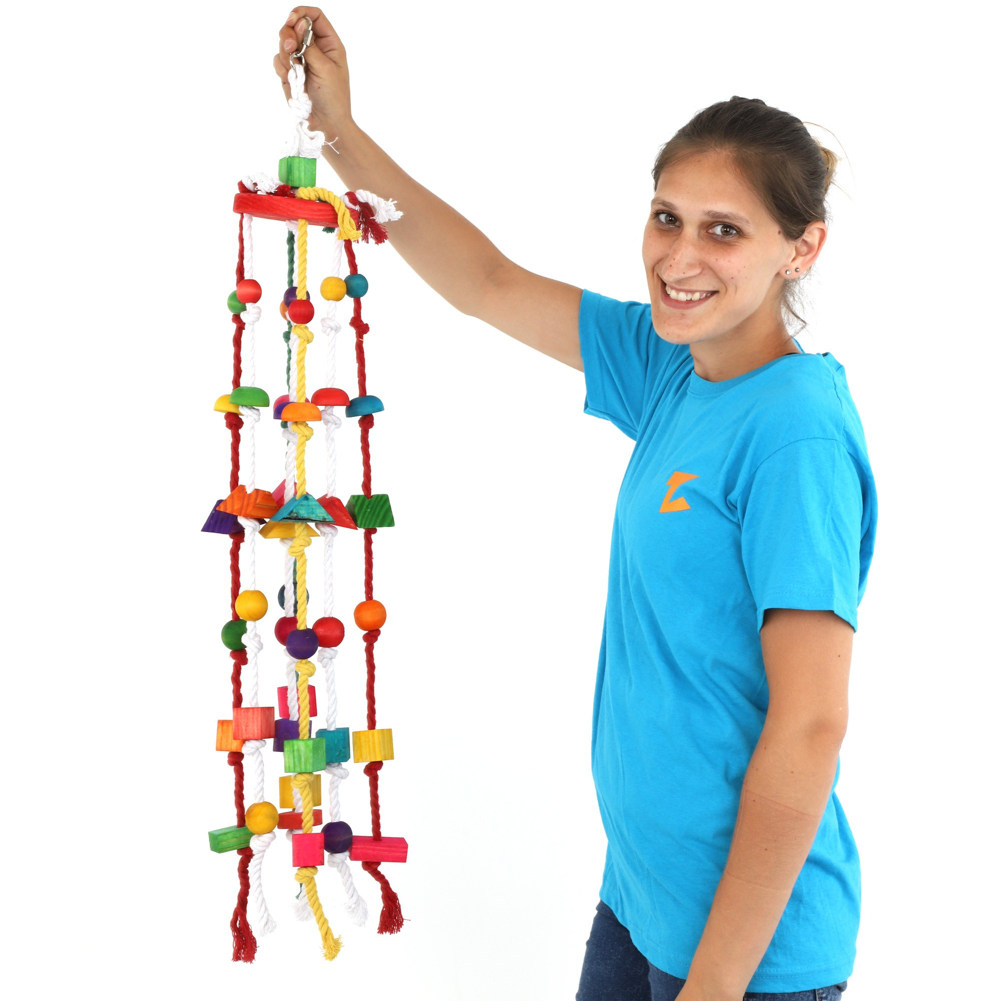 Brinquedo Gigante para papagaios com miçangas Zolia - 85 cm