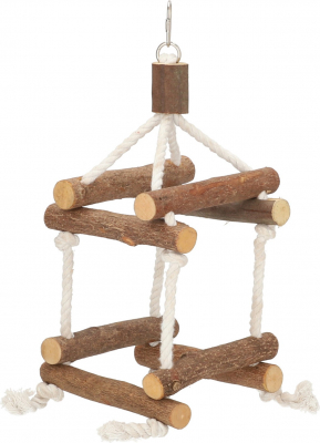Torre de cuerda y madera para pájaros Zolia