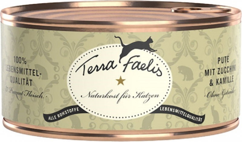 Terra Faelis pâtée à la dinde avec courgette et camomille pour chat