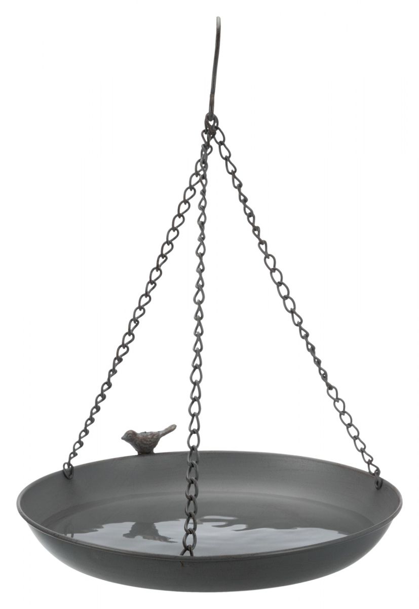 Baignoire oiseaux poser-métal 800ml/22cm gris de Trixie - Produit p