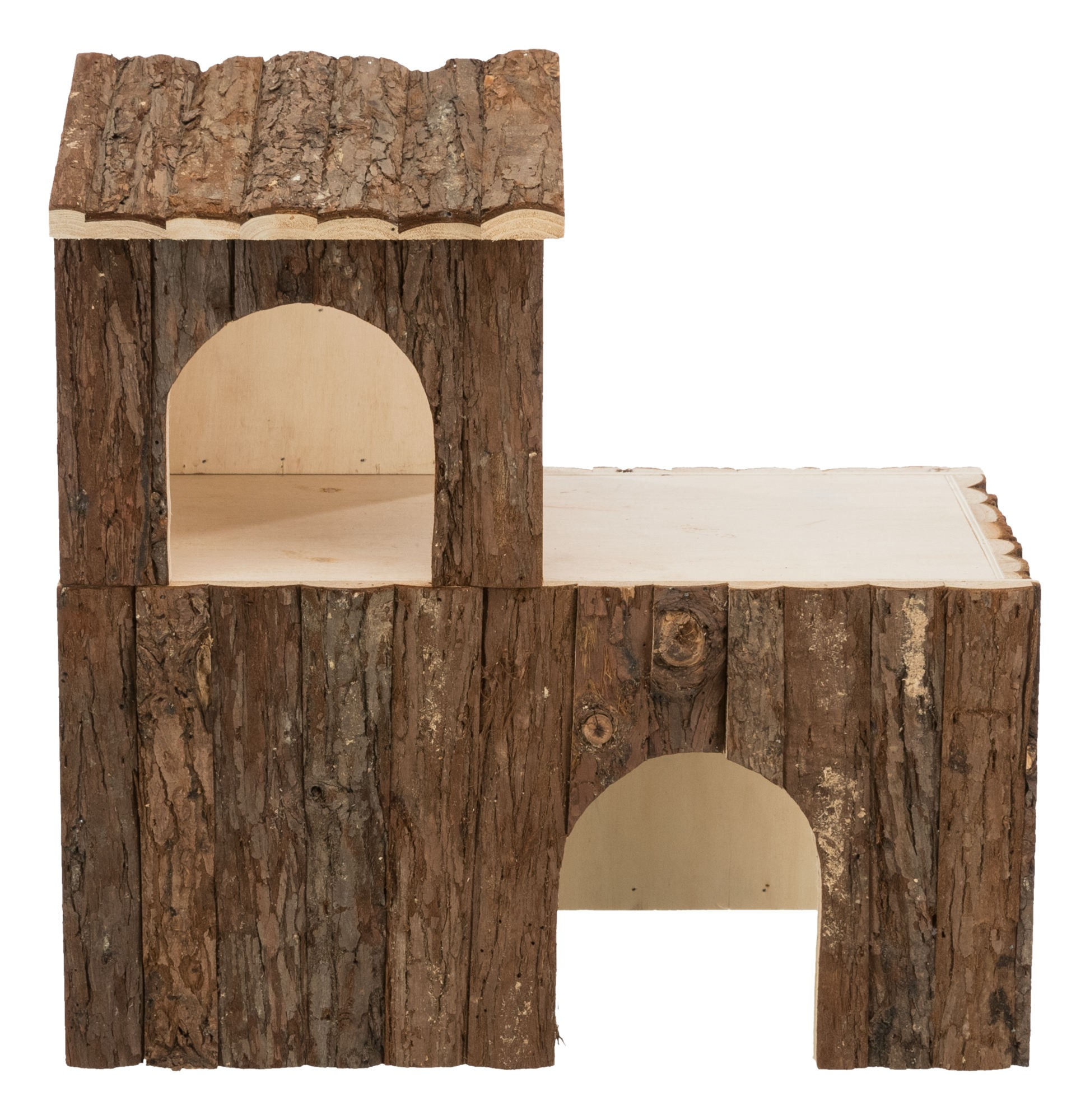Maison en bois naturel pour rongeur Natural Living Letti