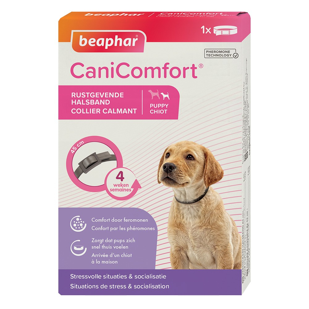 Beaphar CaniComfort Collar cómodo para Perros con feromonas para situaciones de estrés 