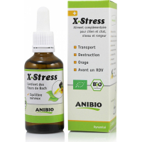 ANIBIO Complément Anibio X-Stress pour chien ,chat, oiseau et rongeur - 50ml