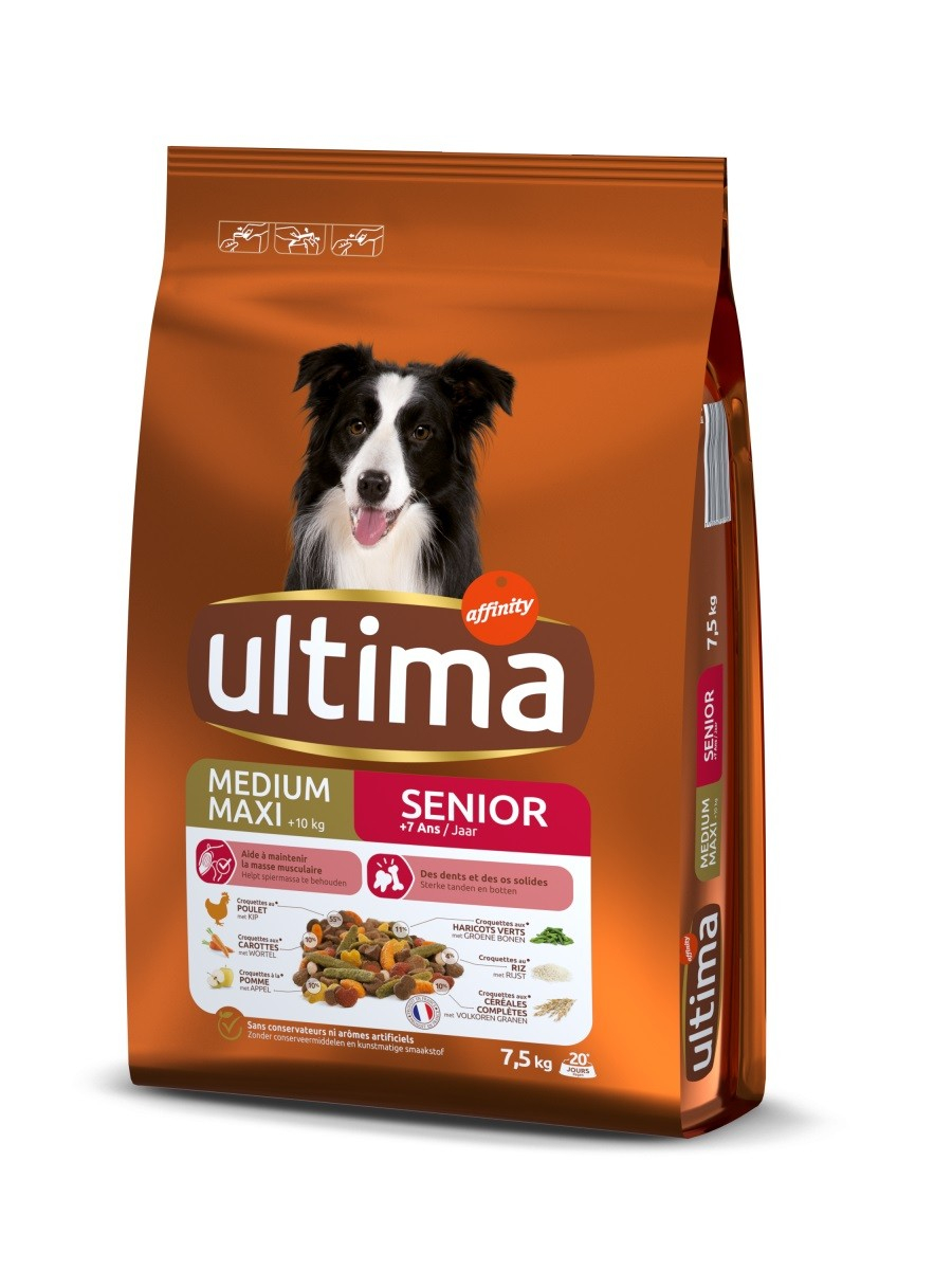 Alimento seco completo Affinity ULTIMA Medium-Maxi Senior de frango para cão