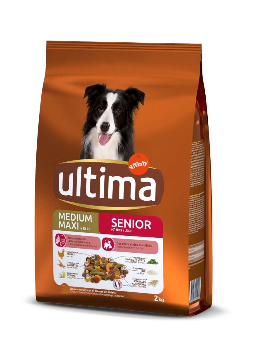 Alimento seco completo Affinity ULTIMA Medium-Maxi Senior de frango para cão