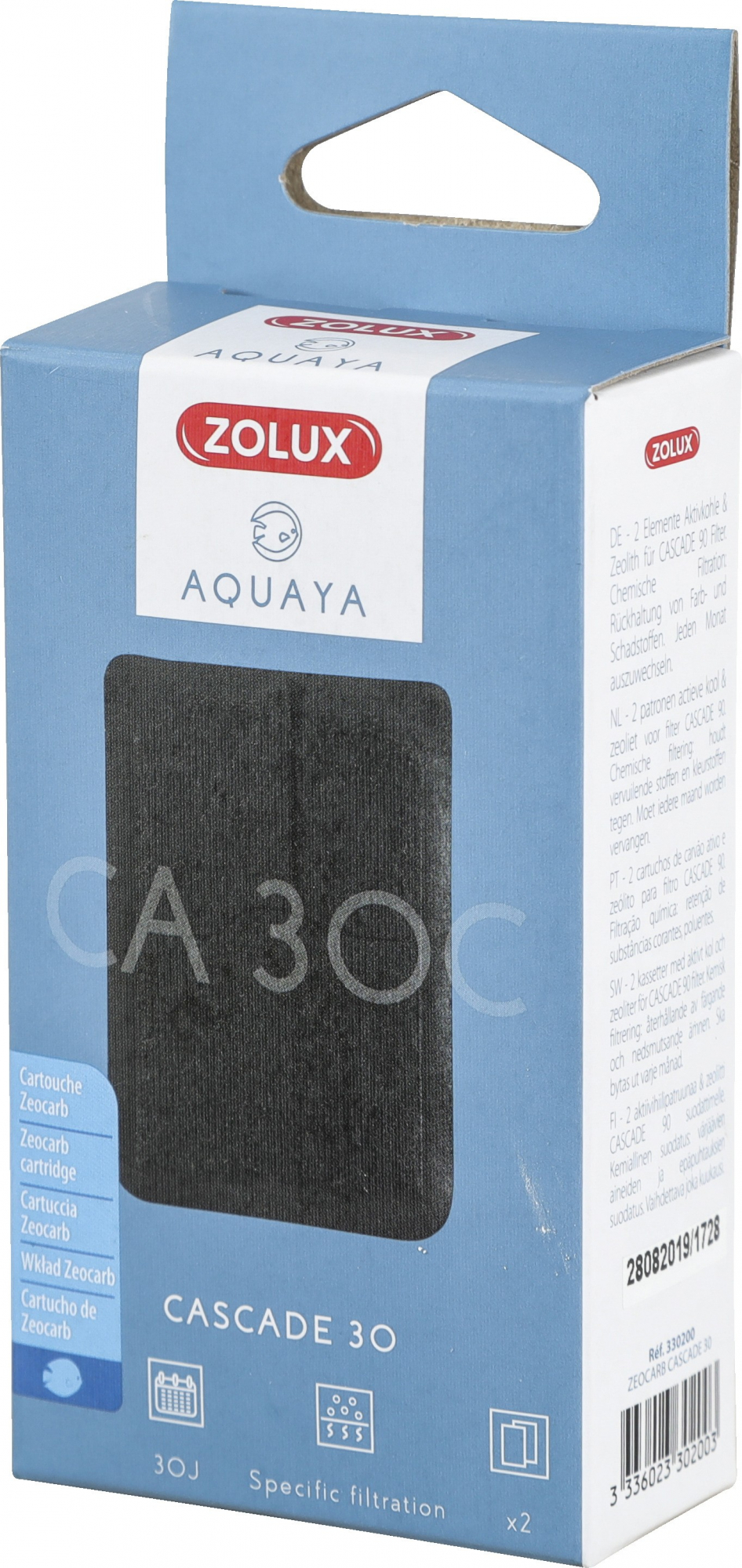 Espuma de Zeocarb para o filtro Cascade Aquaya